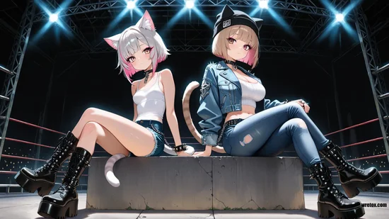 Denise and Amani Feline Fury