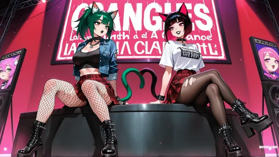 Zully and Franca Feline Fury