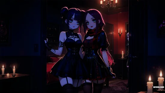 Audrey and Christa Obsidian Tears