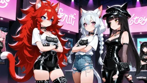 Etha Danica and Hanae – Feline Fury